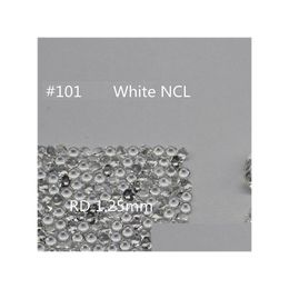 Loose Diamonds Nano Crystal Gem 2.5Mm Round White Colours Facet Cut Top Quality Thermostable Synthetic Gemstone For Jewellery Dhgarden Dhhbd