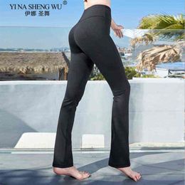 Yoga Pants High Waist Push Up Leggings Sport Women Fitness Workout clothes Sports Wear Gym Leggins Plus Size Flare Sportswear H122198o