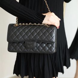 10A Original quality Luxury goods shoulder bag designer bags 25cm woman caviar leather crossbody bags fashion High-End chain bagss2109