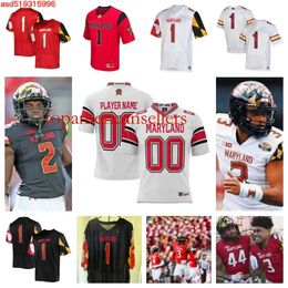 Maryland Terrapins Football Jersey 46 Dillan Fontus 22 Ezekiel Avit 20 Perry Fisher 16 Leon Haughton Jr. 19 Braeden Wisloski 26