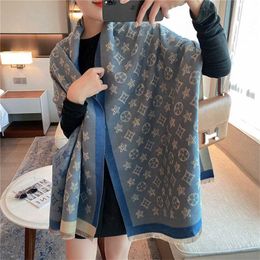 30% OFF scarf New Double sided Cashmere Scarf for Women's High end Autumn Winter Air Conditioning Room Versatile Neck and Shawl Korean Version Dual Use