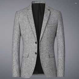 Men's Suits 2023 High-quality Fashion Autumn And Winter Season Simple Middle-aged Business Casual Suit Top Coat M-4XL