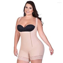 Women's Shapers Slimming Bodysuit Zipper Corset Tummy Control Hip Lift Shapewear Waist Trainer Shaper Women Underwear Plus Size