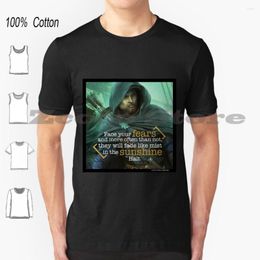 Men's T Shirts Halt O'Carrik Quote Collage T-Shirt Cotton Men Women Personalised Pattern Ocarrik Ranger Inspirational