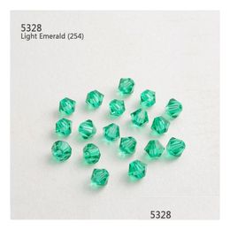 Loose Gemstones China Wholesale 360Pcs/Lot Element Crystal 6Mm Mti Colours Gemstone With Throught Hole Beads For Jewellery Drop Dhgarden Dhpte