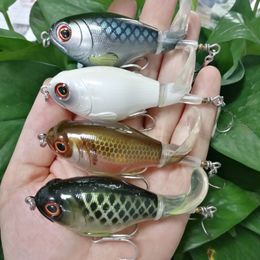 Baits Lures Floating Whopper Plopper 75F Rotating Bass Plopping Minnow Fishing with Spinner Crankbaits for Trout Pike 230911