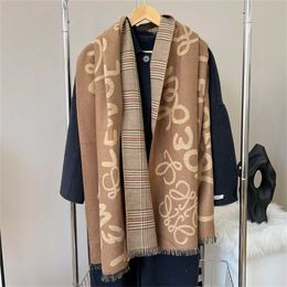 22% OFF scarf Yang Mi Plaid Scarf Cashmere Live Broadcast Autumn and Winter Couples Student Versatile Neck