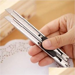 Utility Knife Wholesale Stainless Steel Metal Trumpet Wallpaper Handmade Office Stationery Cutting Supplies Drop Delivery School Bus Otojz