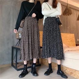 Skirts Ladies Fashion Casual Leopard Print Long Skirt Women Clothes Girls Broken Code Clearance