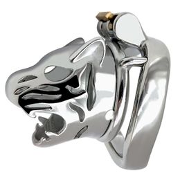 Massage FRRK-36 Penis cage Chastity device lock dick testis Animal model Leopard avatar for male strong symbol sex toy man Metal c1985