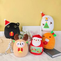 Santa Claus Pillow Series Merry Christmas Cute Christmas Elk Plush Toys Gifts For Children Wholesale