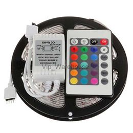 LED Strips 5m 3528 LED strip light RGB 5m waterproof LED Strip SMD3528 +24key IR remote controller HKD230912