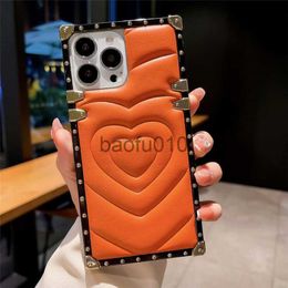 Cell Phone Cases Fashion Phone Cases For iPhone 15 14 14Pro Max 13 14 PLUS 12 11 X XR XSMAX 7 8 Plus 15Pro Cover Leather Square Shell Samsung Galaxy S23 S22 S21 S20 NOTE 21 20 U