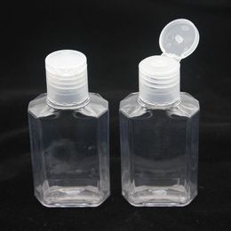 60ml Empty Hand Sanitizer Gel Bottle Hand Soap Liquid Bottle Clear Squeezed Pet Sub Travel Bottle Sgemg