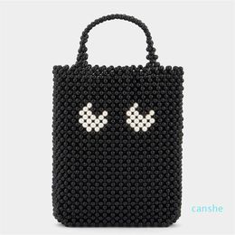 Handbag Evening bag 2022 Anya Same Dinner Bag Pearl Woven Bead String Bar Party206Q