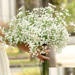 Decorative Flowers Wreaths Gypsophila Silk Baby Breath Artificial Fake Plant Home Wedding Party Decoration Drop Delivery Garden Fe Otgkd