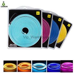 LED Strips 6*12 120LEDs LED Strips Neon Sign Lights 5M 12V Multi Colours Silicone Waterproof Flex Rainbow Strip for Decoration HKD230912