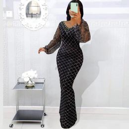 Ethnic Clothing Black African Dresses For Women Dashiki Plus Size Evening Party Long Maxi Dress Robe Africaine Femme Clothes 4XL