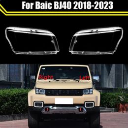 Auto Headlamp Shell Light Case For Baic BJ40 PLUS 2018-2023 Car Front Headlight Lens Cover Lampshade Glass Lampcover Caps