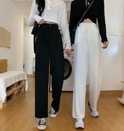 Women's Jeans N6100 Casual Wide-legged High-waist Straight-leg Pants Loose And Thin Mopping Trousers