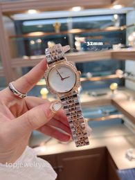 watch Widely loved by goddess high quality R letter diamond circle small square 32mm delicate small watch women's girls' watches men's watches designer