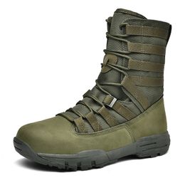 New Winter Footwear Military Tactical Mens Boots Special Force Leather Desert Combat Ankle Boot Army Men's Shoes Plus Size For Boys Party Boots