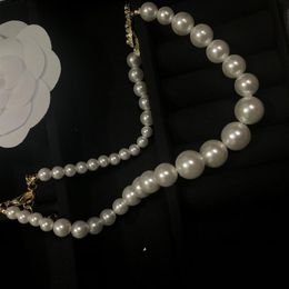 party Favour 33cm adjustable necklace classical fashion pearl choker 7cm of C with stamped wedding bridesmaid gift299h