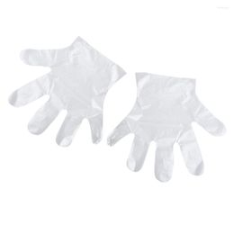 Disposable Gloves 100pcs Of Food Grade Transparent Plastic Kitchen Accessories Beauty Salon