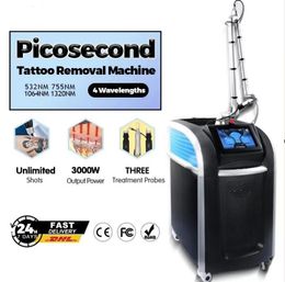 Original logo pico second tattoo removal laser vertical 1064 532 755nm nd yag laser eyebrow pigment tattoo pigment removal machine with 3500 watts 450 ps laser
