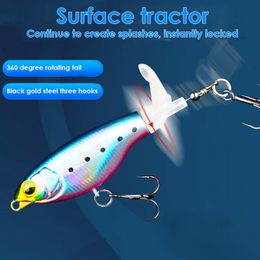 Baits Lures Propeller Fishing Lure 1PCS 75cm 65g Bionic Hard Bait Tackle Rotating Tail Outdoor Spin 230911