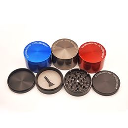 Wholesale 4layer 63mm CHROMIUM CRUSHER Grinder Zinc Alloy Herb Grinders smoking Accessory cnc teeth filter net dry meatal herb tobacco grinder accept oem odm logo