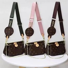 Luxury Tote Shoulder Bag Purse Designer Handbag Messager Bags Brand Crossbody Totes pu leather Womens mini 3PCS set coin purse Com268J