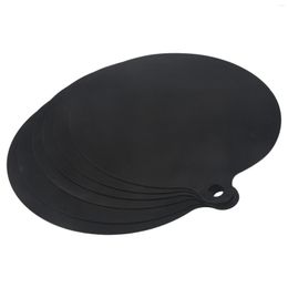 Table Mats 6 Pcs Electric Induction Hob Protector Mat Anti- Silicone Cooktop Scratch Cover Heat Insulated