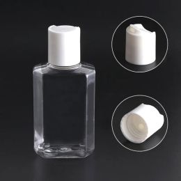 Simple Plastic Empty Alcohol Refillable Bottle Easy To Carry Clear Transparent PET Plastic Hand Sanitizer Bottles for Liquid Travel