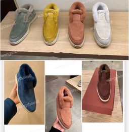 Designer Donna Stivali da passeggio aperti Autunno e inverno Uomo Classici Stivali da neve Chukka Pelle scamosciata di vitello di lana Moda all'aperto Stivaletti casual Taglia 35-45