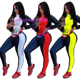 Womens Tracksuits Two Pieces Outfits Long Sleeve Cardigan Top Trousers Ladies New Fashion Pants Set Sportswear New Type Hot Selling klw3239