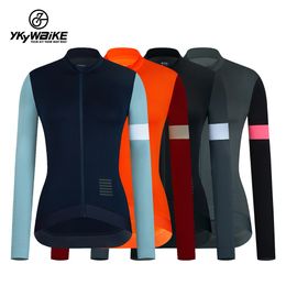 Cycling Shirts Tops YKYWBIKE Jersey Womens Long Sleeve Quick Drying Breathable MTB Jerseys Road Mountain Bike Clothes Spring Autumn 230911