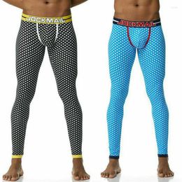 Men's Thermal Underwear JOCKMAIL Sexy Long Johns Pants Men Cotton Printed Mens Sleeping Bottoms Leggings Pant225G