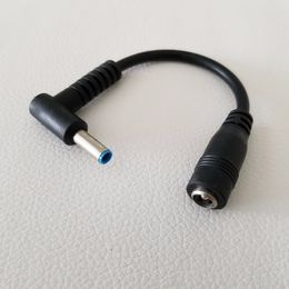 DC 90 Degree Elbow Adapter 4.5 x 3.0mm Male to DC5.58 x 2.1mm Female for ASUS Notebook Conversion Cable