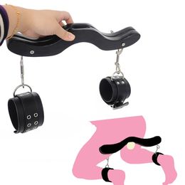 Vibrators Humbler CBT Cock Ring For Men Slave Training Ball Scrotum Stretcher BDSM Bondage Ankle Cuffs Adult Games Sex Toys Shop 230911