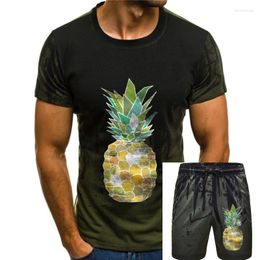 Men's T Shirts Tropical Pineapple 2023 Vintage Drawing Print Mens Tshirt Cool Black T-shirt Casual Fitness Summer Birthday Tee Shirt Man