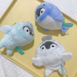 Plush Keychains 12cm Creative Cute Change Whale Seal Dolphin Stuffed Toys Children Cartoon Keychain Pendant Kids Fun Gift 230911