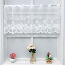 Curtain French Lace Sheer Curtains For Living Room Bedroom Window White Tulle Drapes Home Decoration Coffee