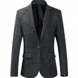 Men's Suits HCXY 2023 Autumn Winter Business Blazer Men Casual Suit Jackets High Quality Formal Jacket Coat Design