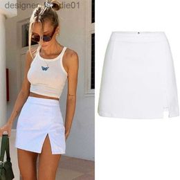 Skirts High Waist Denim Skirt for Women Split Pencil Skirts Womens Summer Jean Skirt Plus Size 210324 L230912