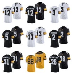 Iowa Hawkeyes Fußballtrikot College Cade McNamara Cooper DeJean Spencer Petras Jack Campbell Sam LaPorta Riley Moss Seth Benson George Kittle Jacobs Größe S-4XL