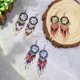 Dangle Earrings Trendy Dream Catcher Boho Summer Ethnic Bohemian Handmade Beaded Long Hanging For Women Fashion Jewelry