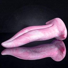 Massage YC294 Silicone Blusher Color Tongue Soft Adult Game Masturbation Sex Toys For Women Massage Labia Or Clitoris Suck Dildos269y