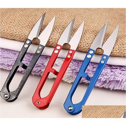 Scissors New Arrvial V-Shaped Cutter Hand-Made Tool With Sharp Edge For Cross-Stitch Embroidery Sewing Snips Thrum Thread Drop Deliver Dhz9E