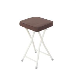 Camp Furniture Folding Stool Furnishing Simple Casual Chair Portable Fashion Iron Thickening Cushion